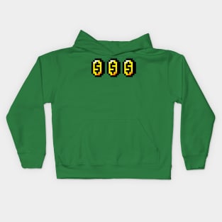 PIXEL GOLD COINS $$$ Kids Hoodie